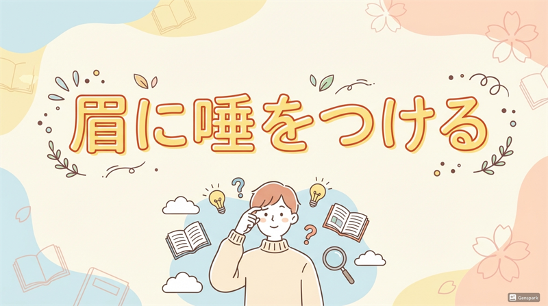 「眉に唾をつける」の意味は？由来は？使い方を例文で解説！