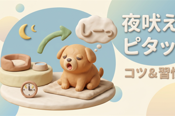 犬の夜吠えをやめさせるコツ｜原因と静かにさせる習慣