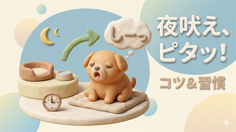 犬の夜吠えをやめさせるコツ｜原因と静かにさせる習慣